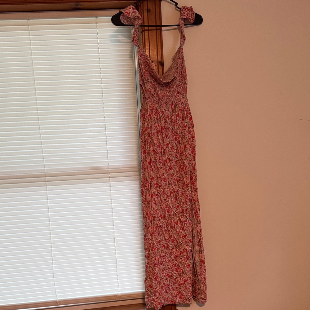 Altar'd State Pink Floral Maxi Dress